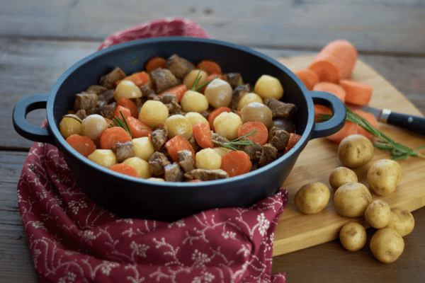 Pork and Beef Casserole with Vegetables